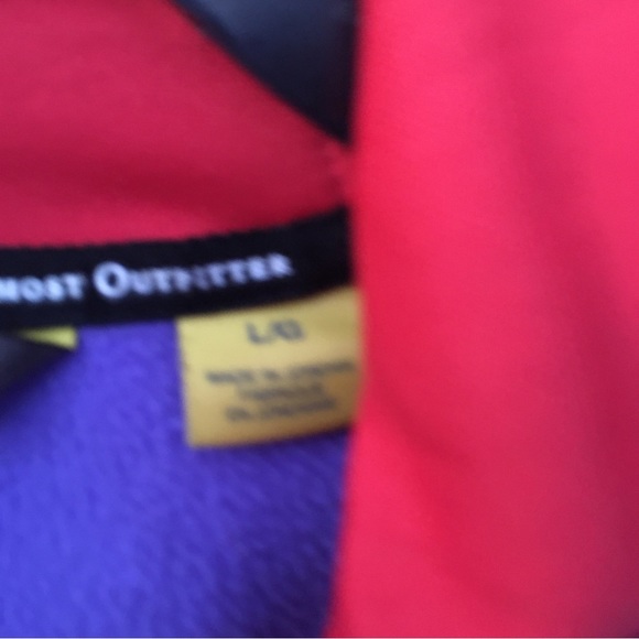 Cabela’s Women’s L Poly Stretch Hoodie Purple with Orange Spellout Size Large - Picture 4 of 8